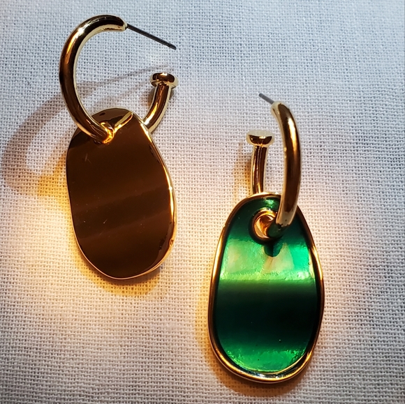 NEW Art Deco 4-Way  Wave Earrings - Picture 3 of 6